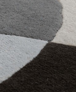 Alfombra redonda de lana - Dune morado - close up, thumbnail