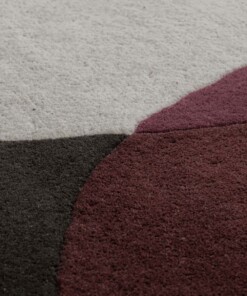 Alfombra de lana - Dune morado - close up, thumbnail