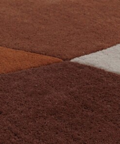 Alfombra de lana - Dune terracota - close up, thumbnail