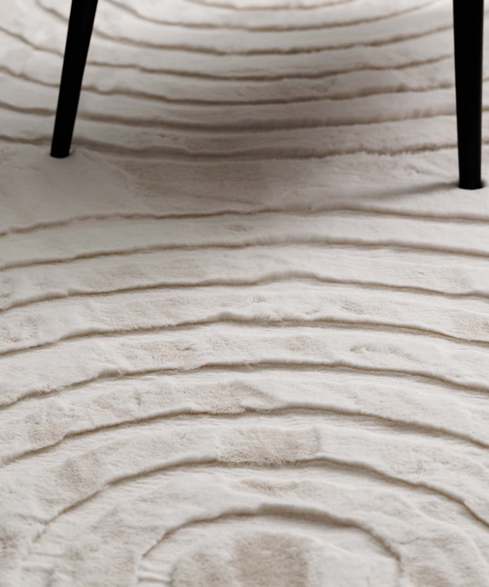 Alfombra suave - Carvy Crema - close up Alfombra suave - Carvy Crema - close up