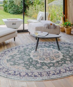 Alfombra exterior vintage ovalada​ - Valenca Nova verde oscuro - sfeer