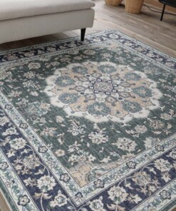 Alfombra exterior vintage cuadrada - Valenca Nova verde oscuro - close up, thumbnail Alfombra exterior vintage cuadrada - Valenca Nova verde oscuro - close up, thumbnail