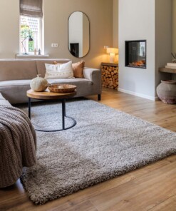 Alfombra de pelo largo Shaggy Grand - Gris claro - sfeer