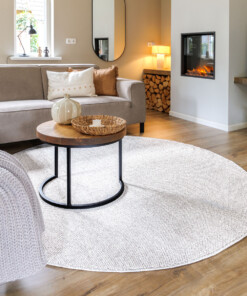 Alfombra redonda pelo corto - Loom plata - sfeer Alfombra redonda pelo corto - Loom plata - sfeer