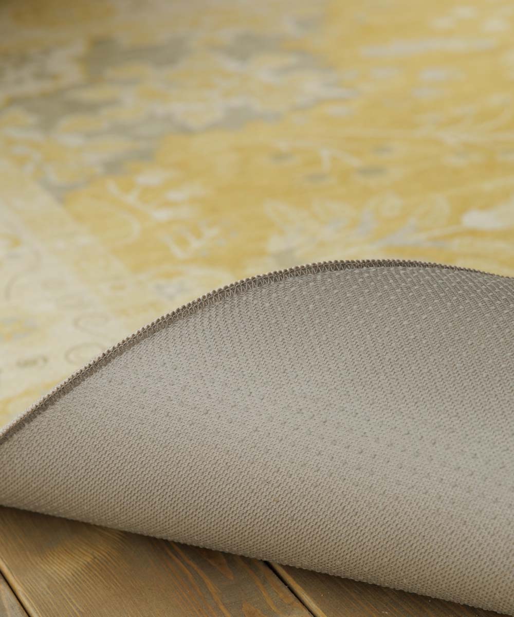 Alfombra exterior vintage - Valenca Luna amarillo - close up Alfombra exterior vintage - Valenca Luna amarillo - close up