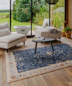 Alfombra exterior vintage - Valenca Sera azul oscuro - sfeer Alfombra exterior vintage - Valenca Sera azul oscuro - sfeer