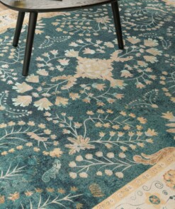 Alfombra exterior vintage​ - Valenca Sera verde - close up, thumbnail