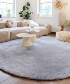 Alfombra redonda lavable​ - Clean Prestige gris - sfeer