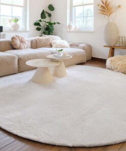 Alfombra redonda lavable​ - Clean Prestige crema - sfeer