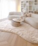 Alfombra orgánica shaggy - Sveve marfil - sfeer, thumbnail