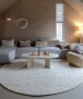Alfombra redonda de lana - Silvull beige - sfeer, thumbnail
