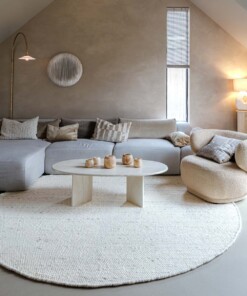 Alfombra redonda de lana - Silvull marfil - sfeer