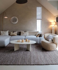 Alfombra de lana - Heimur marrón/natural - sfeer