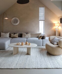 Alfombra de lana - Heimur gris/natural - sfeer