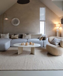 Alfombra de lana - Strim beige - sfeer