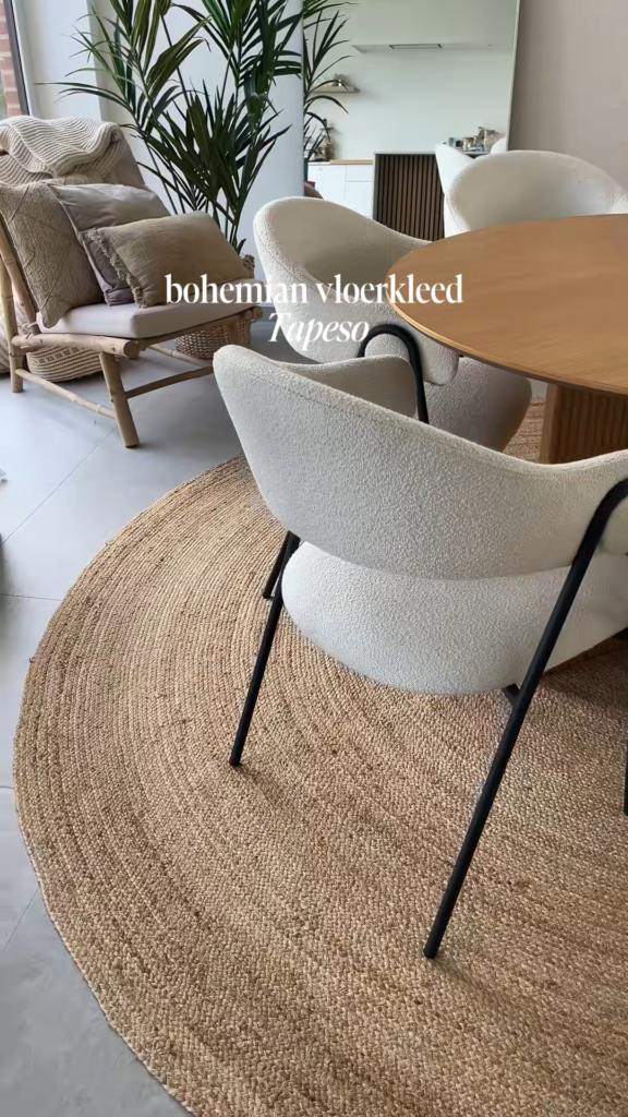 alfombra comedor redonda