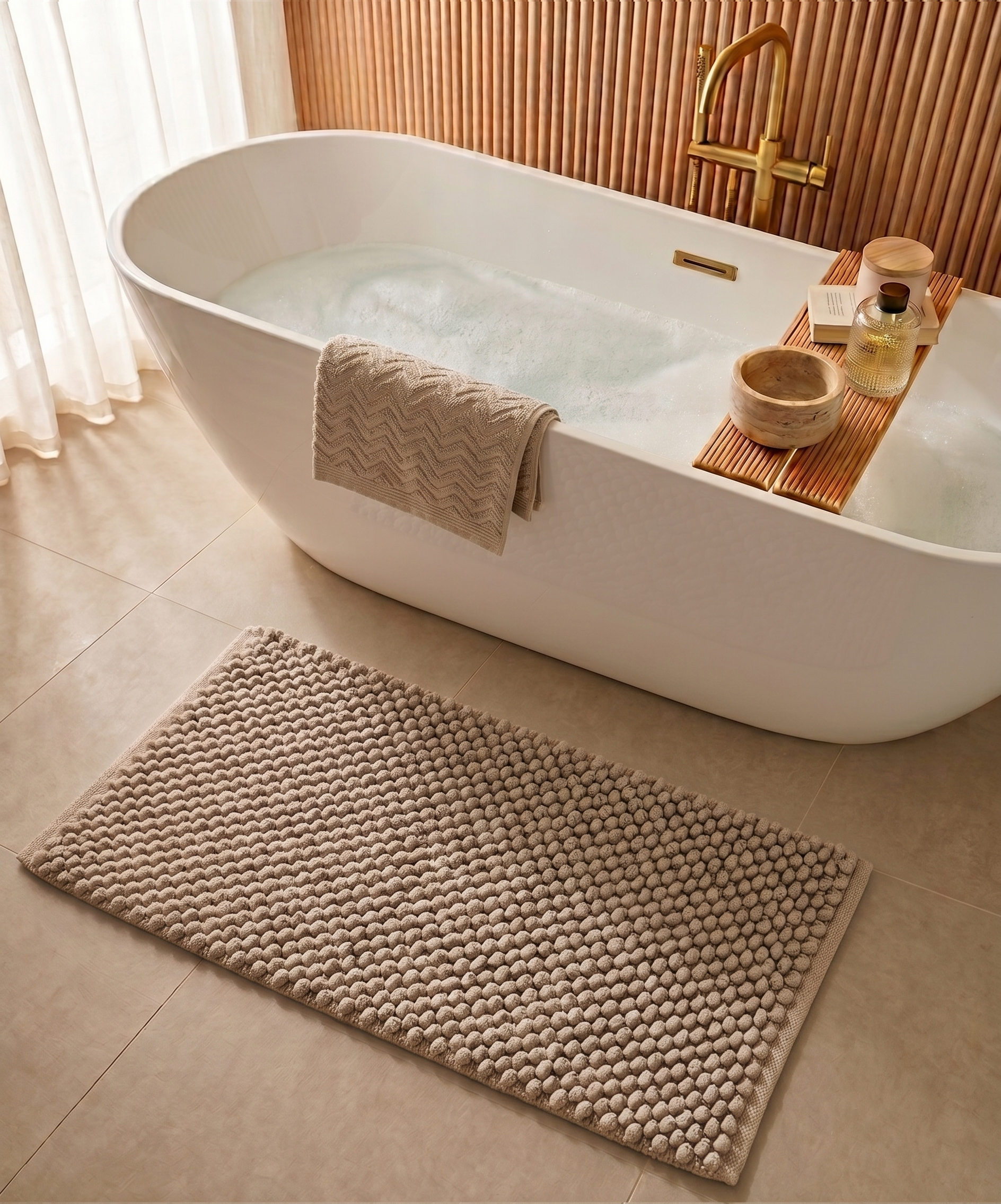 Alfombra de baño - Sensa beige - sfeer Alfombra de baño - Sensa beige - sfeer