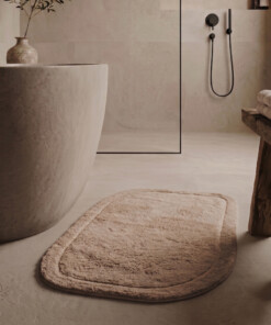 Alfombra de baño orgánica - Lunja beige - sfeer