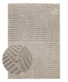 Alfombra de estilo escandinavo - Arc Bend Beige - overzicht, thumbnail