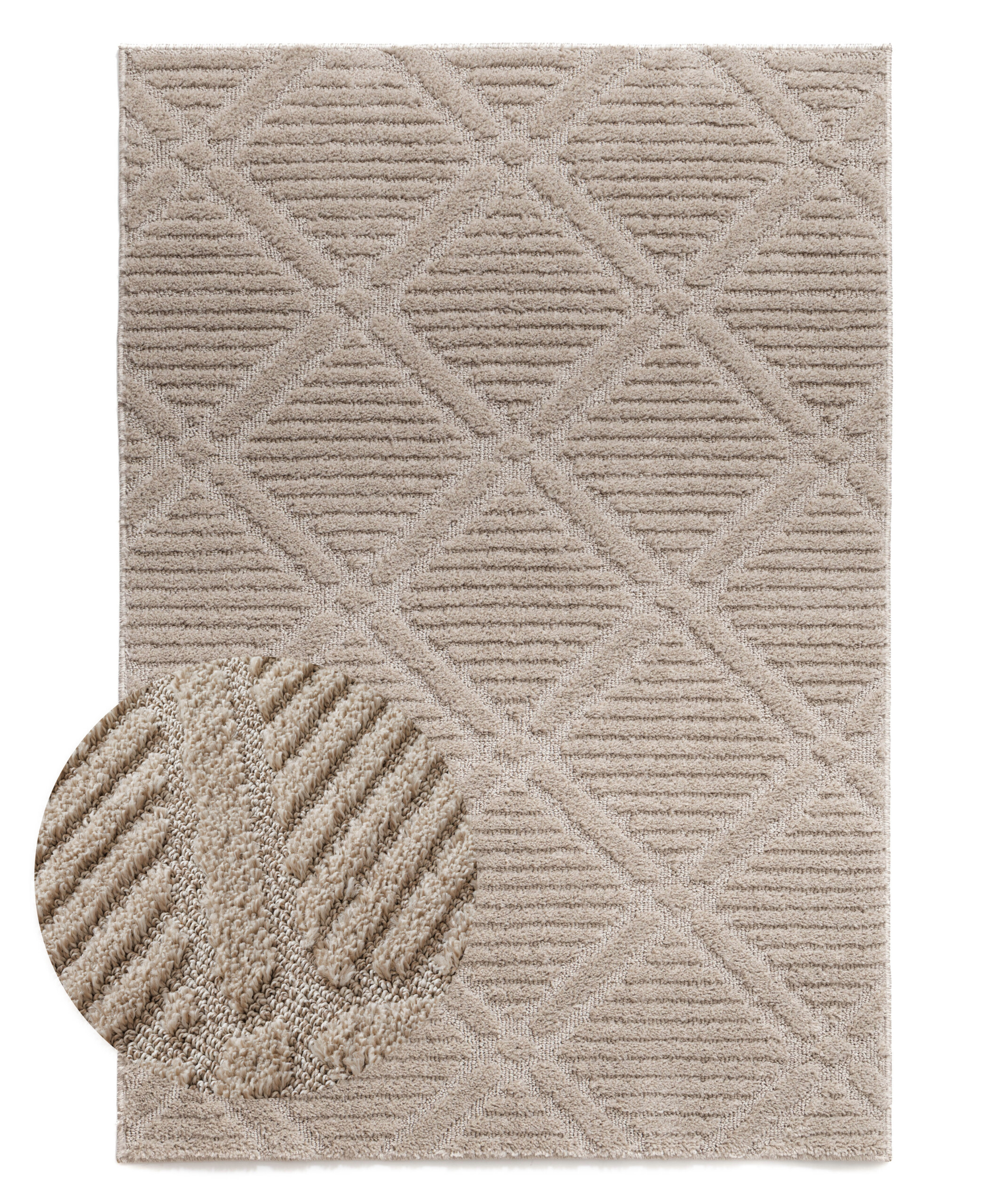 Alfombra de estilo escandinavo - Arc Gem Beige - overzicht Alfombra de estilo escandinavo - Arc Gem Beige - overzicht