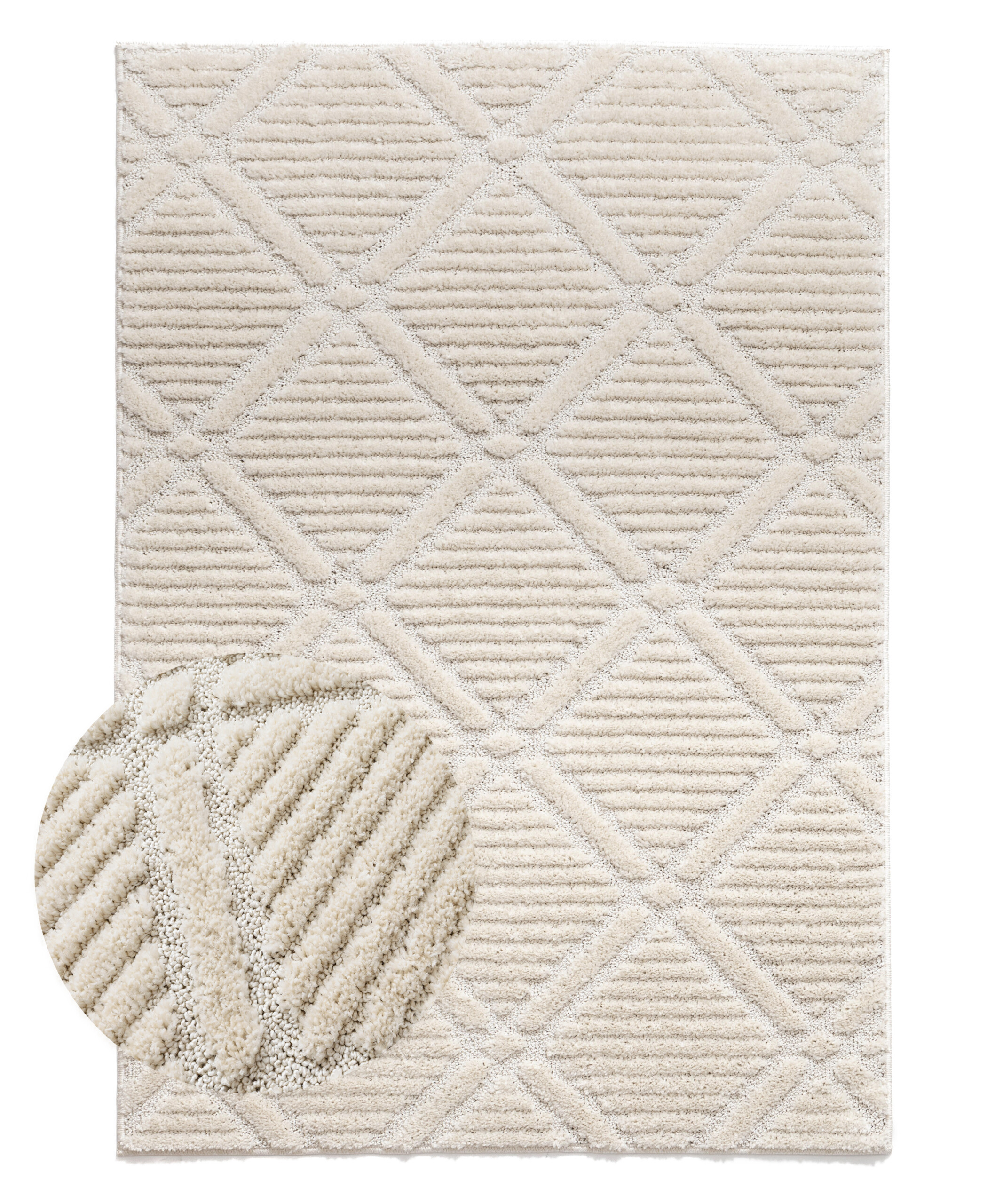 Alfombra de estilo escandinavo - Arc Gem Crema - overzicht Alfombra de estilo escandinavo - Arc Gem Crema - overzicht