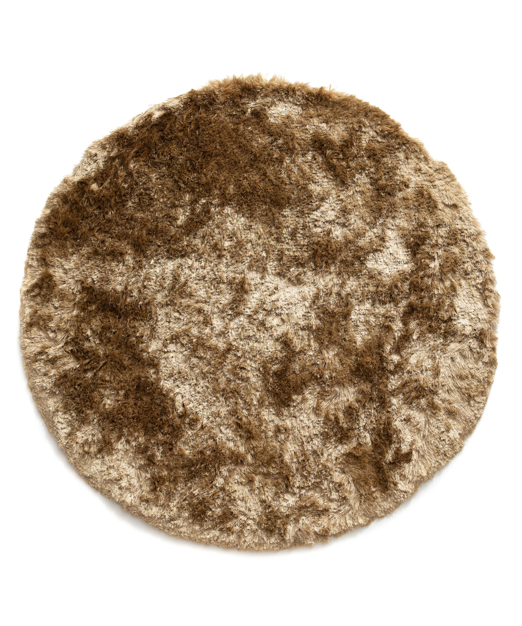 Alfombra redonda de terciopelo - Auréa beige - overzicht Alfombra redonda de terciopelo - Auréa beige - overzicht