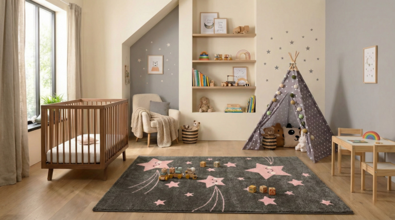 alfombras con estrellas para dormitorios infantiles