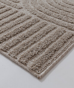 Alfombra de estilo escandinavo - Arc Bend Beige - close up, thumbnail Alfombra de estilo escandinavo - Arc Bend Beige - close up, thumbnail