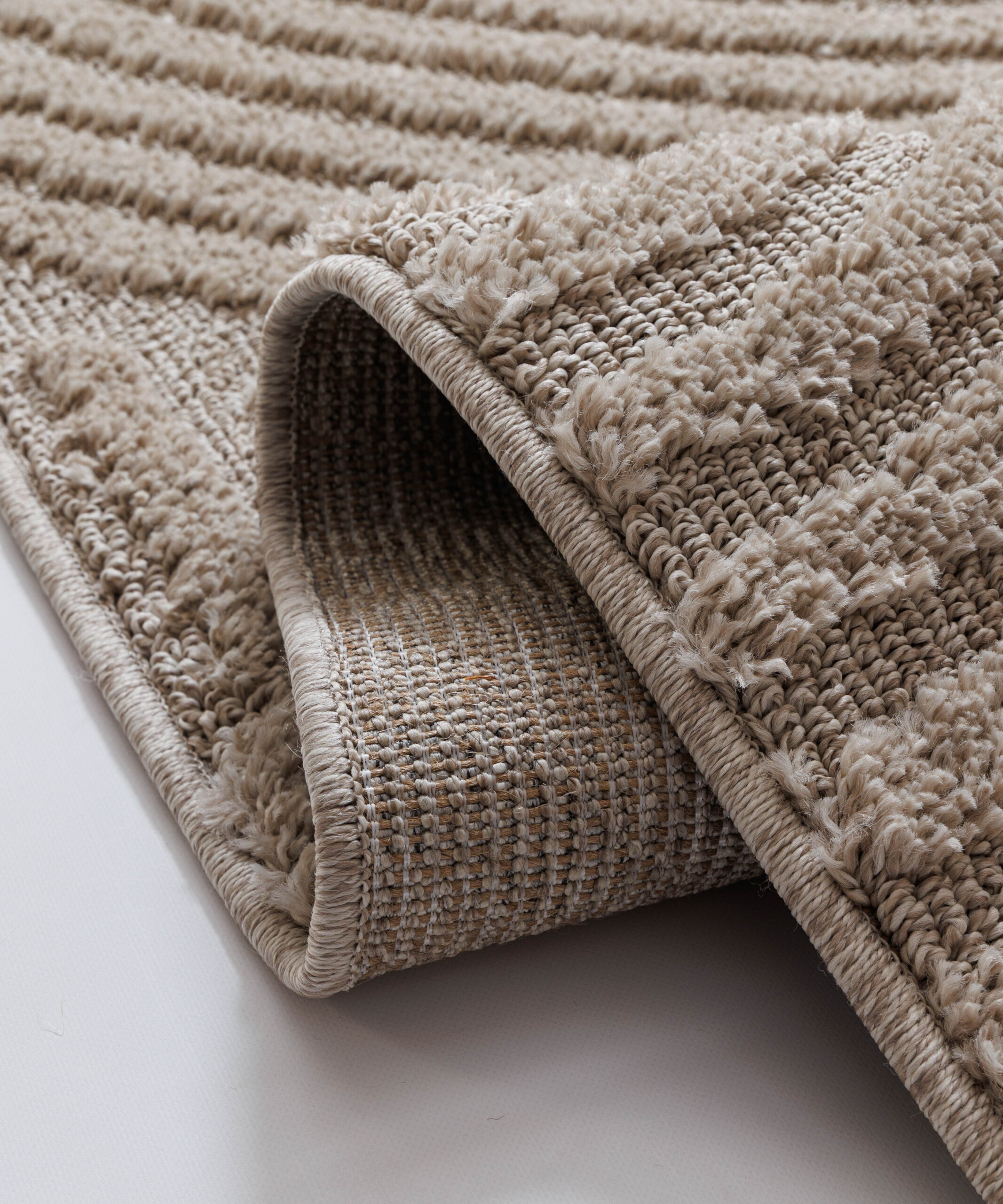 Alfombra de estilo escandinavo - Arc Curve Beige - close up Alfombra de estilo escandinavo - Arc Curve Beige - close up