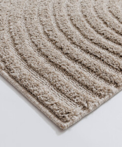Alfombra de estilo escandinavo - Arc Curve Beige - close up, thumbnail Alfombra de estilo escandinavo - Arc Curve Beige - close up, thumbnail