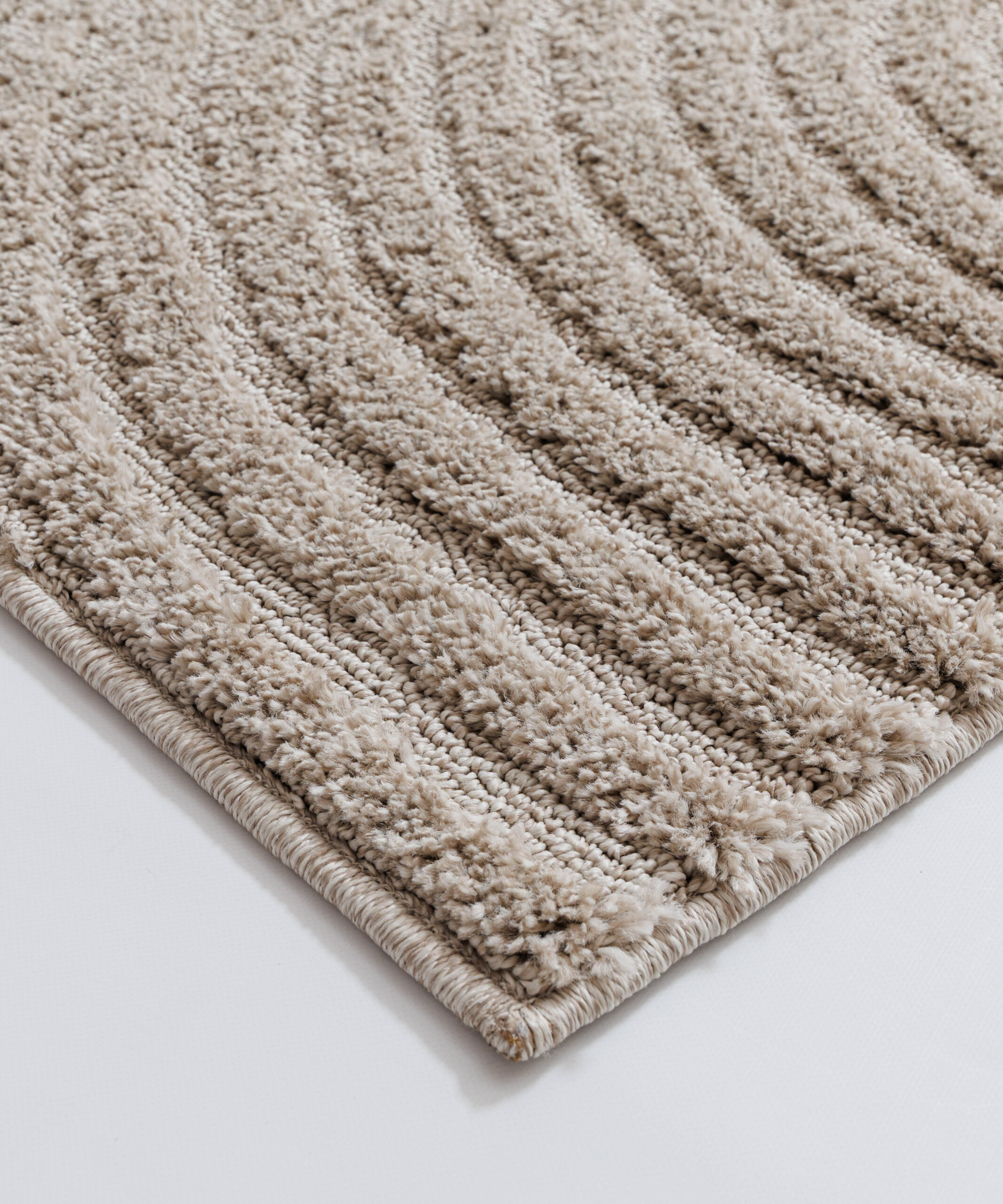 Alfombra de estilo escandinavo - Arc Curve Beige - close up Alfombra de estilo escandinavo - Arc Curve Beige - close up