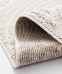 Alfombra de estilo escandinavo - Arc Curve Crema - close up, thumbnail Alfombra de estilo escandinavo - Arc Curve Crema - close up, thumbnail