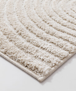 Alfombra de estilo escandinavo - Arc Curve Crema Alfombra de estilo escandinavo - Arc Curve Crema