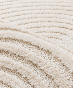 Alfombra de estilo escandinavo - Arc Curve Crema - close up, thumbnail Alfombra de estilo escandinavo - Arc Curve Crema - close up, thumbnail