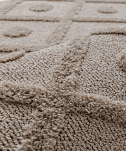 Alfombra de estilo escandinavo - Arc Diamond Beige - close up, thumbnail Alfombra de estilo escandinavo - Arc Diamond Beige - close up, thumbnail