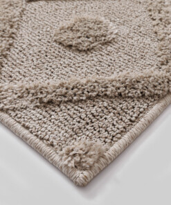 Alfombra de estilo escandinavo - Arc Diamond Beige - close up, thumbnail Alfombra de estilo escandinavo - Arc Diamond Beige - close up, thumbnail