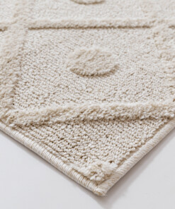 Alfombra de estilo escandinavo - Arc Diamond Crema - close up, thumbnail Alfombra de estilo escandinavo - Arc Diamond Crema - close up, thumbnail