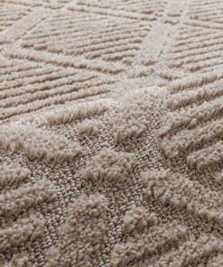 Alfombra de estilo escandinavo - Arc Gem Beige - close up, thumbnail Alfombra de estilo escandinavo - Arc Gem Beige - close up, thumbnail