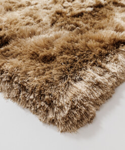 Alfombra de terciopelo - Auréa beige - close up, thumbnail