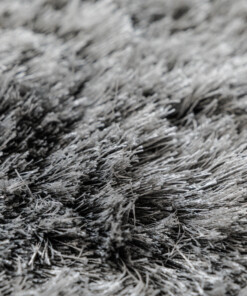 Alfombra de terciopelo - Auréa plata - close up, thumbnail