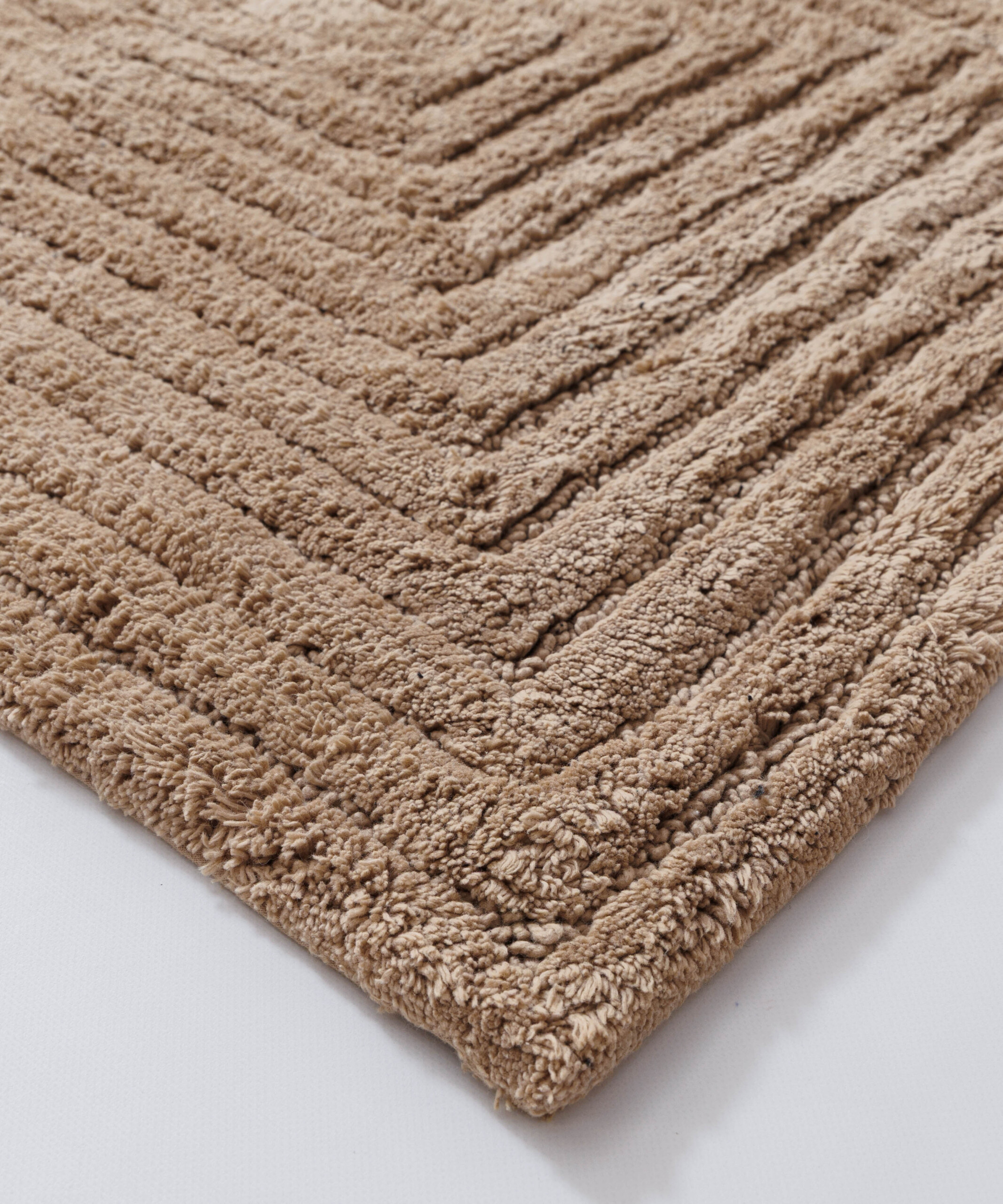 Badematte - Stille Beige - close up Badematte - Stille Beige - close up