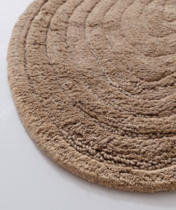 Organische Badematte - Stille Beige - close up
