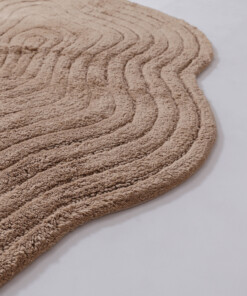 Organische Badematte - Stille Beige - close up, thumbnail