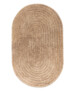 Ovale Badematte - Stille Beige - overzicht, thumbnail