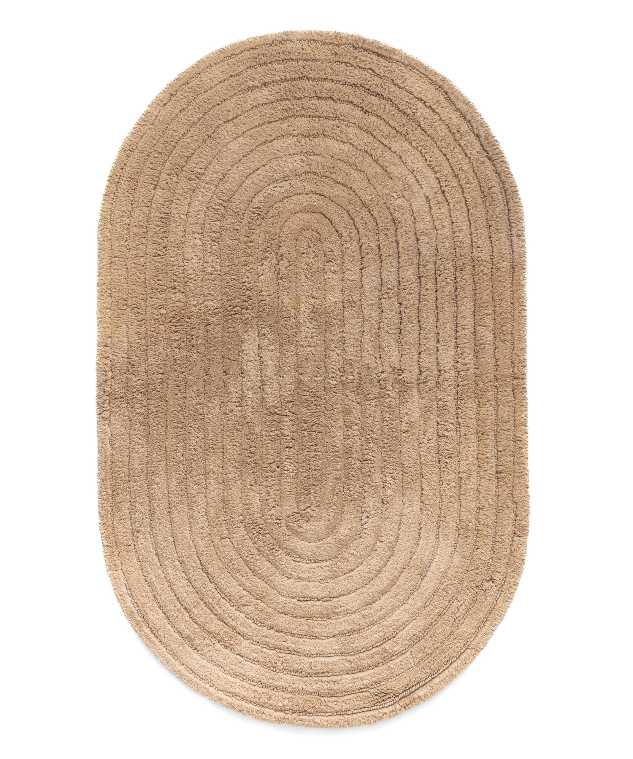 Ovale Badematte - Stille Beige - overzicht Ovale Badematte - Stille Beige - overzicht
