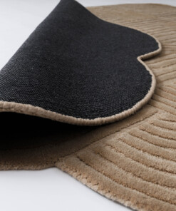 Alfombra de diseño orgánico - Balans beige - close up, thumbnail Alfombra de diseño orgánico - Balans beige - close up, thumbnail