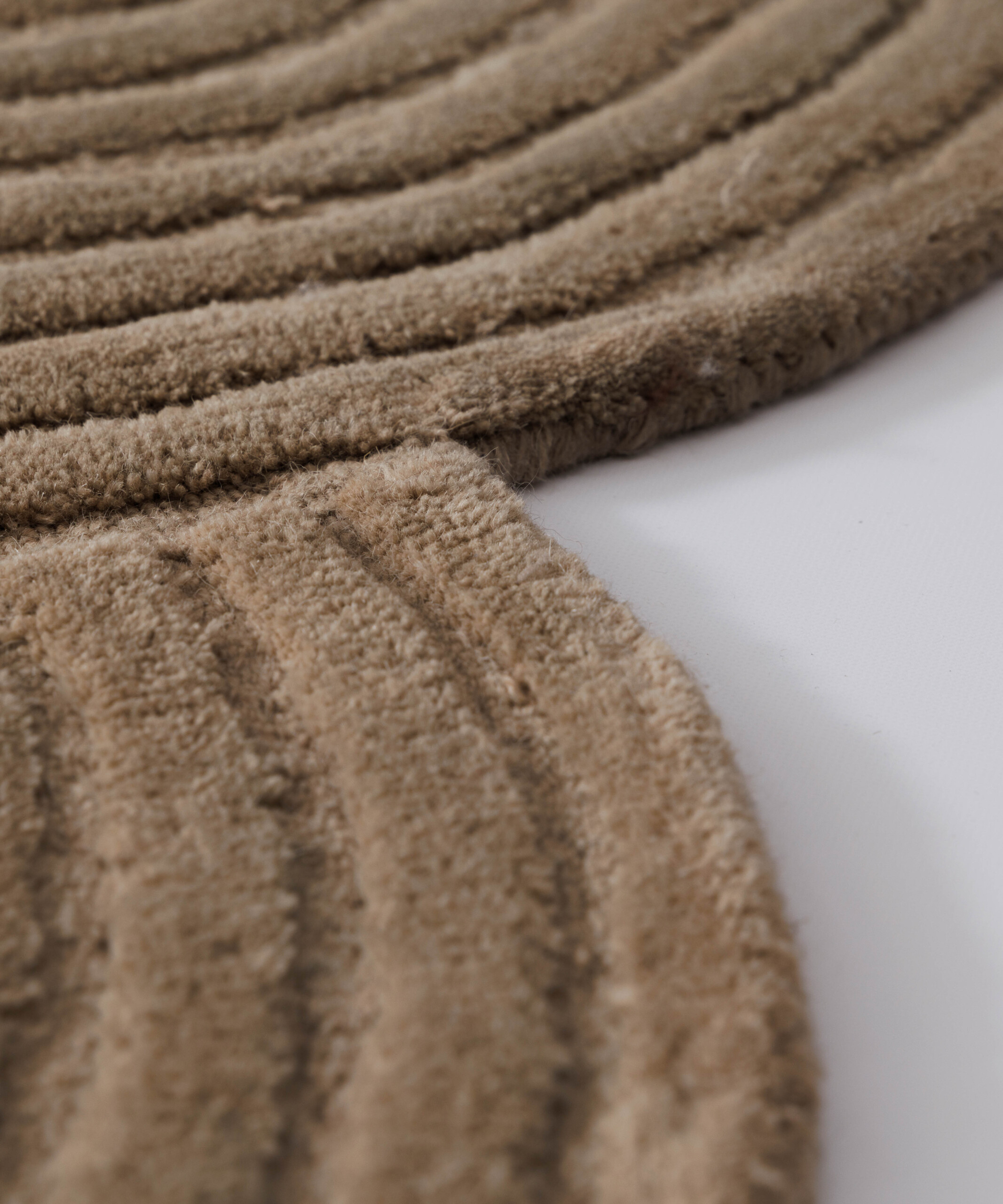 Alfombra de diseño orgánico - Balans beige - close up Alfombra de diseño orgánico - Balans beige - close up