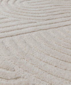 Alfombra de diseño orgánico - Balans marfil - close up, thumbnail Alfombra de diseño orgánico - Balans marfil - close up, thumbnail