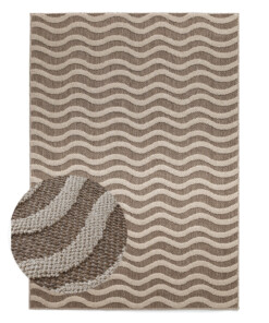 Alfombra exterior - Dunor Ripple marrón/beige - overzicht Alfombra exterior - Dunor Ripple marrón/beige - overzicht