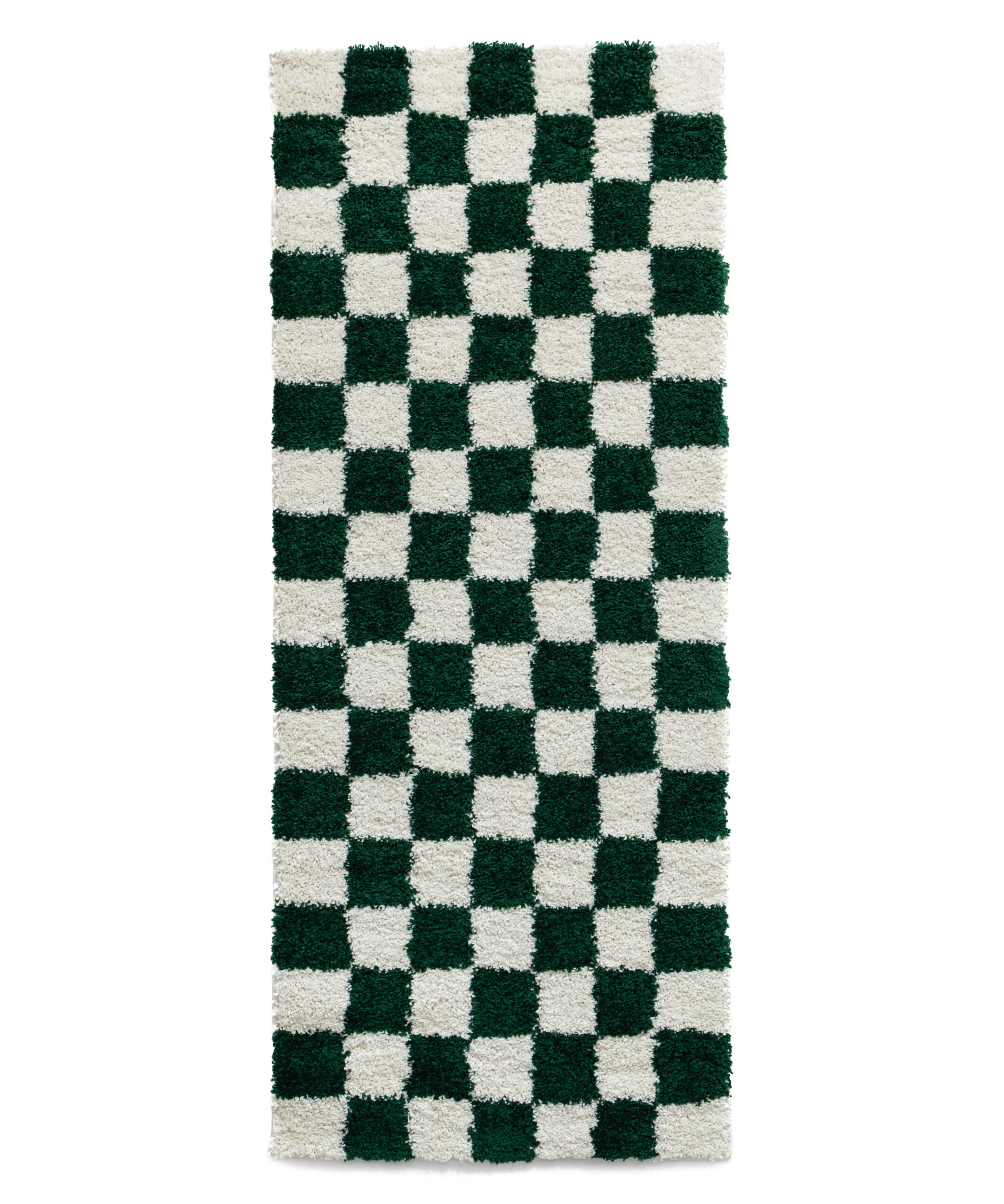 Alfombra pasillo de ajedrez - Check marfil/jade - overzicht Alfombra pasillo de ajedrez - Check marfil/jade - overzicht